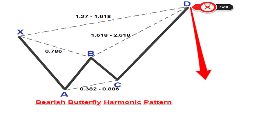 ساختار الگوی هارمونیک پروانه در تحلیل تکنیکال